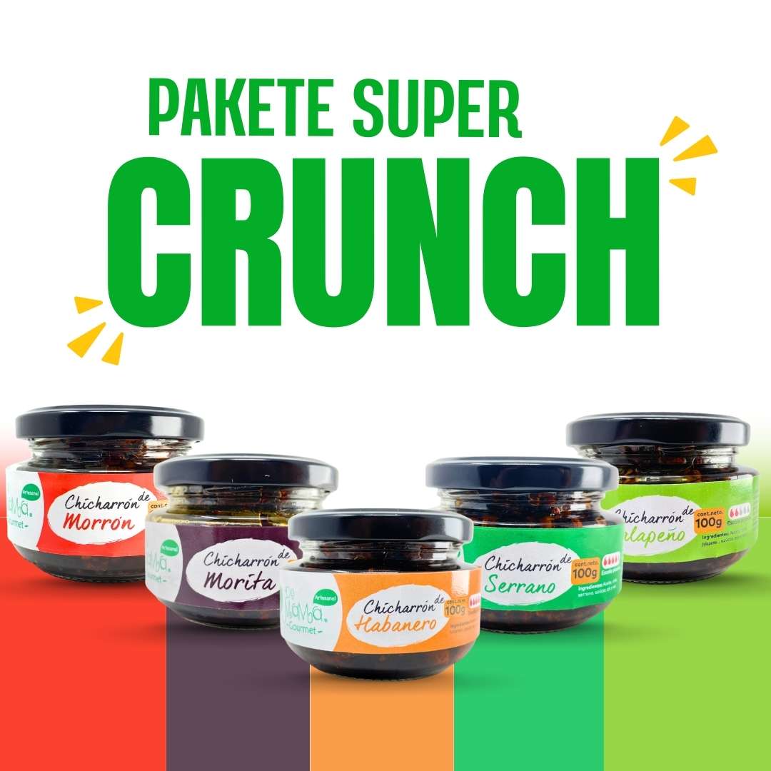 Pakete CRUNCH - 5 pack de Chicharron de Chile